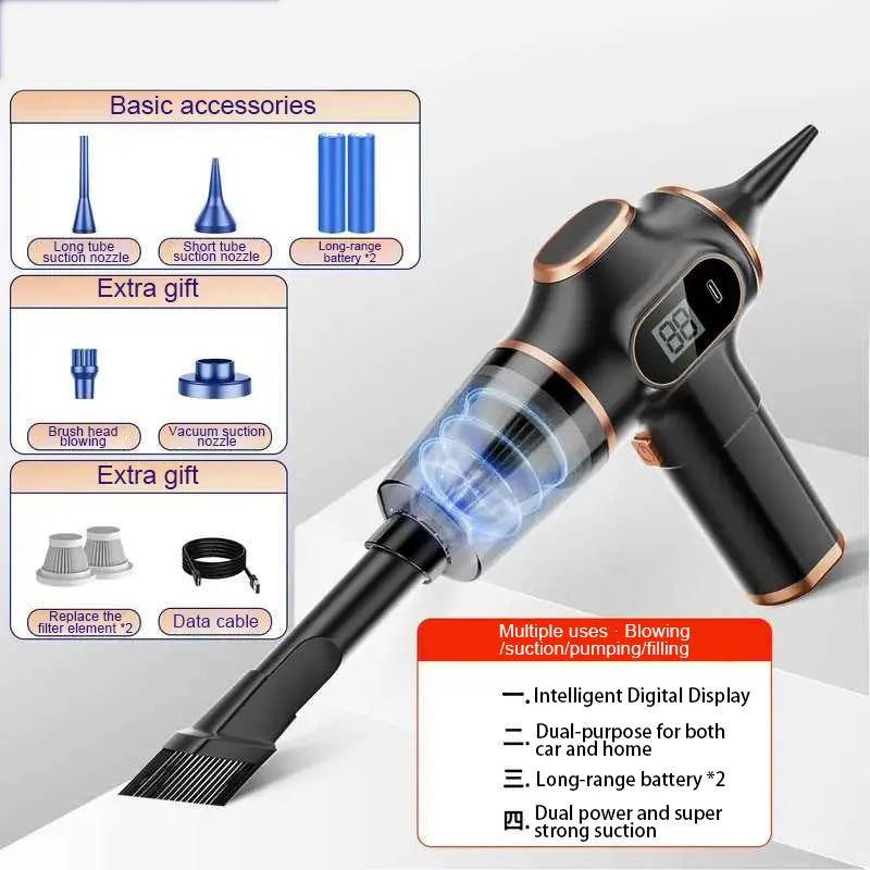 Effortlessly Clean Every Corner with the Multifunctional Wireless Handheld Vacuum Cleaner
