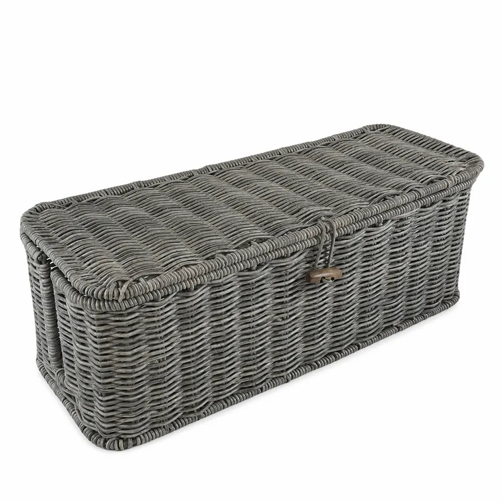 Handwoven Rattan Cable Management Box
