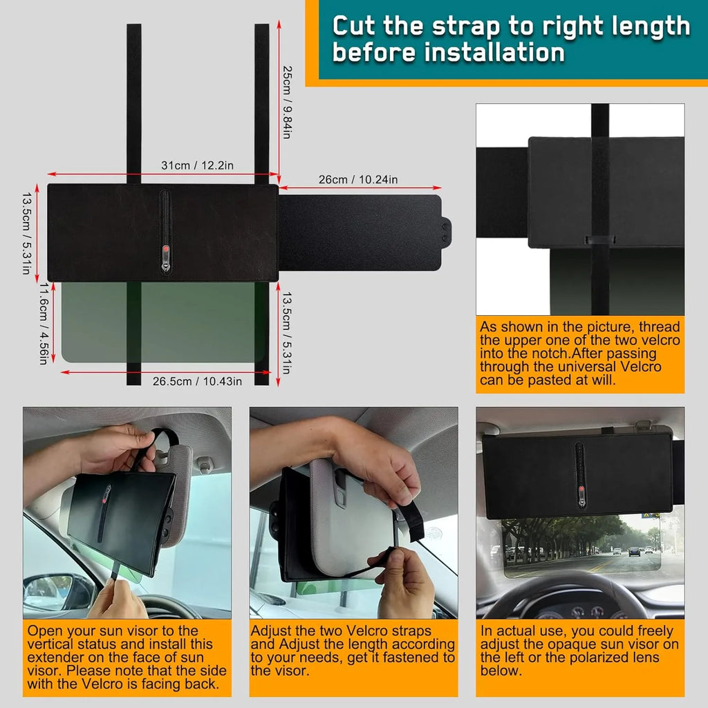 Polarized Car Sun Visor Extension
