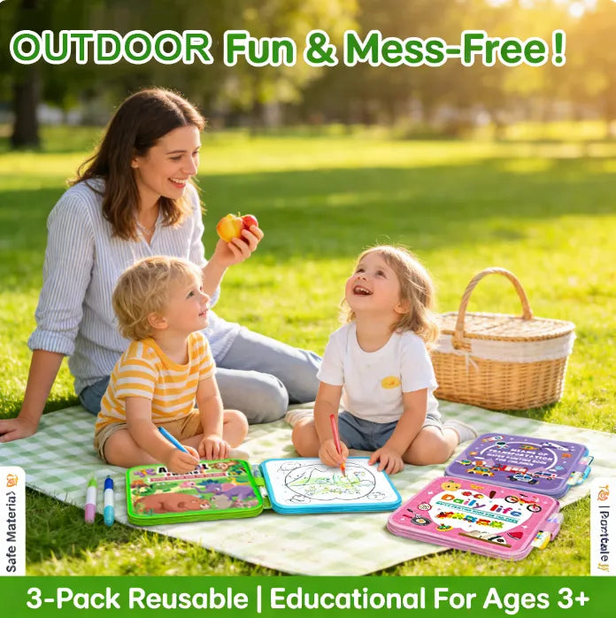 🎨 Toddler Watercolor Coloring & Doodle Book - A Fun, Mess-Free Creative Activity new！