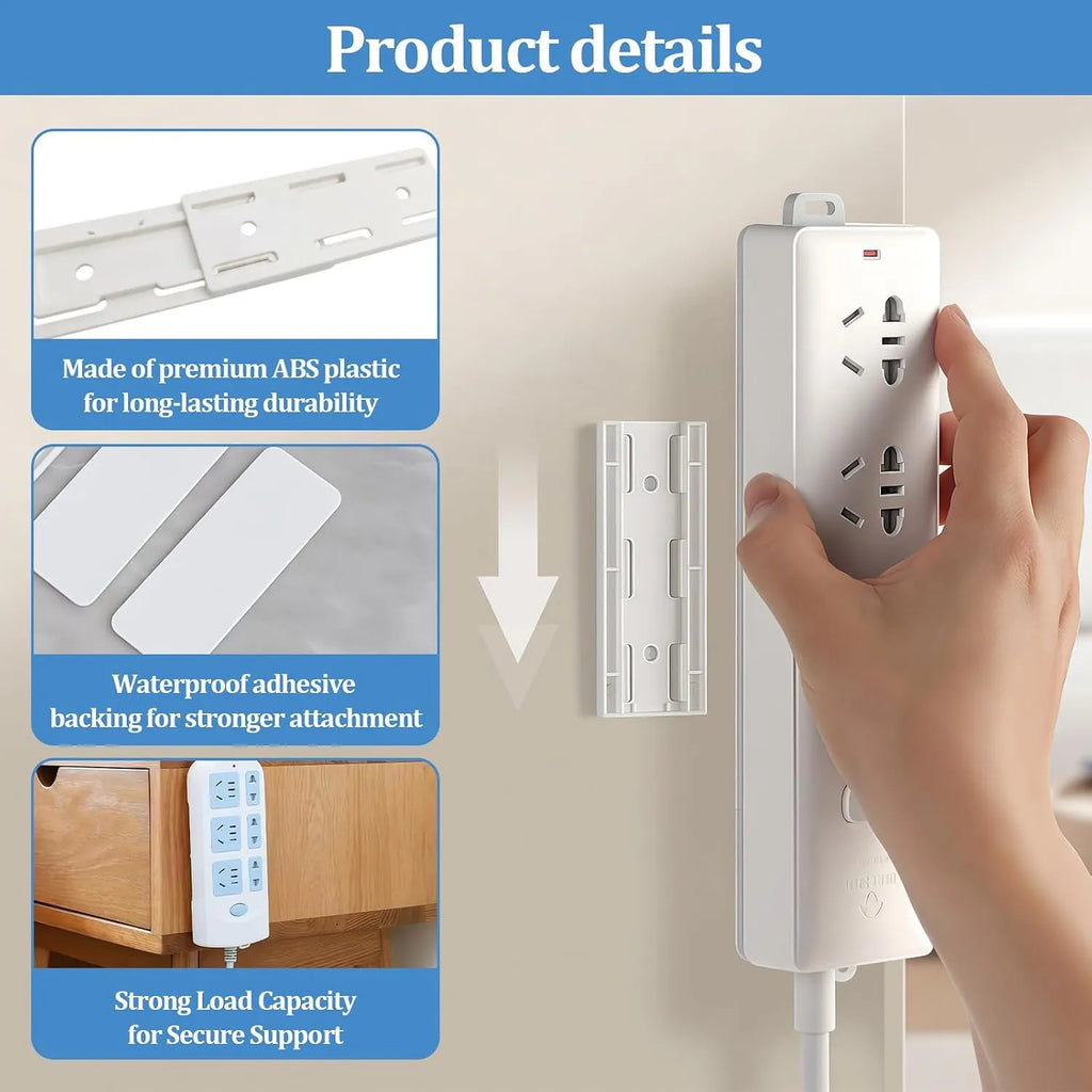 Adhesive Power Strip Mounts — 2-Pack
