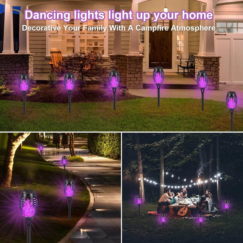 Solar Flickering Flame Torch Lights