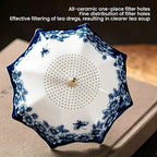 ☂️ Umbrella-Shaped Ceramic Tea Strainer – Elegant Loose Leaf Tea Filter