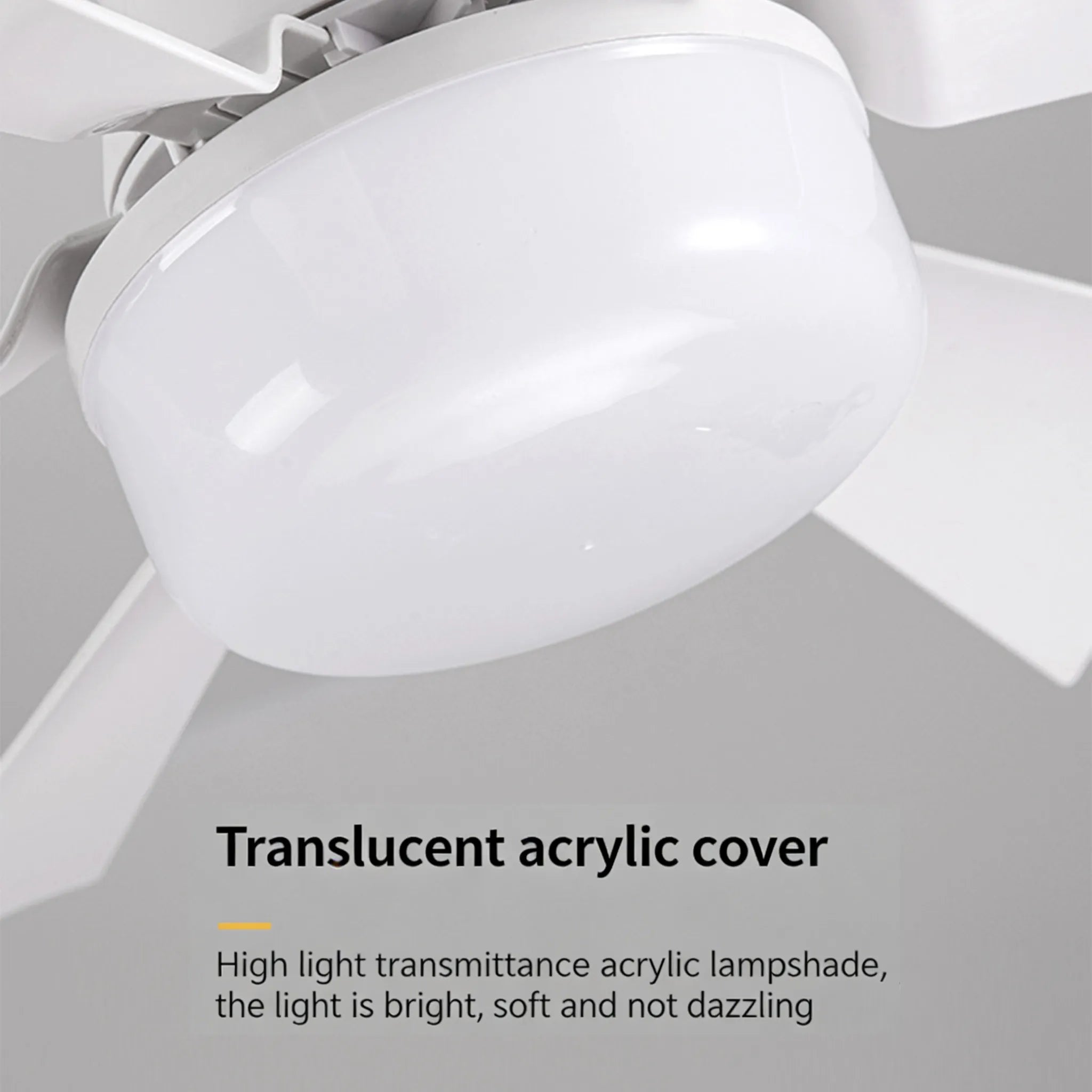 💡 E27 Screw-Base Silent Mini Fan Light,Remote Control