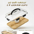 Portable Chilled Charcuterie Board with Locking Lid