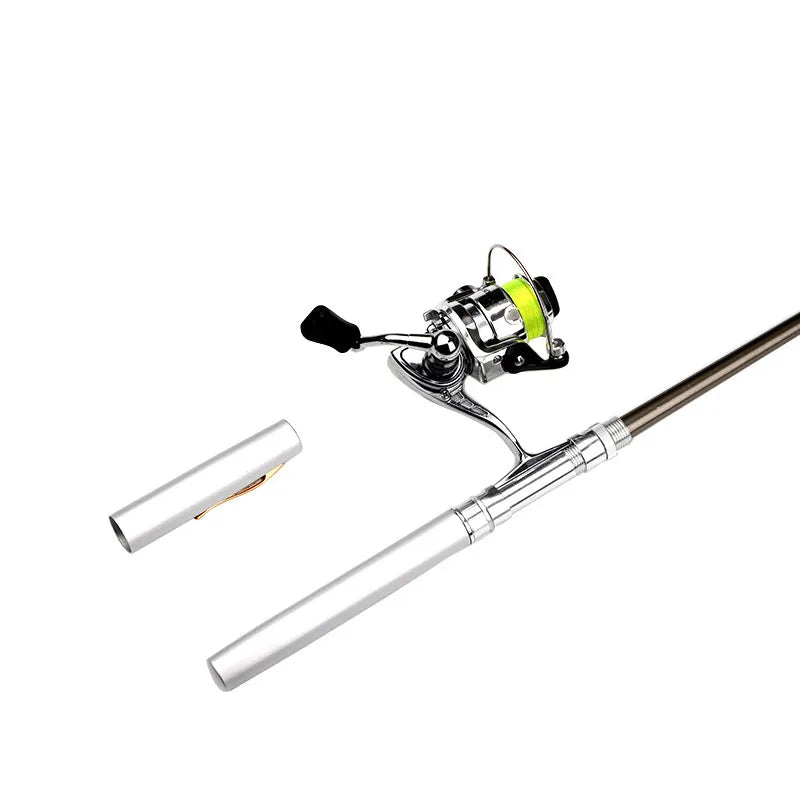 Portable Pen-Shaped Fishing Rod Combo Set with Telescopic Reel – Lightweight & Compact Fishing Gear