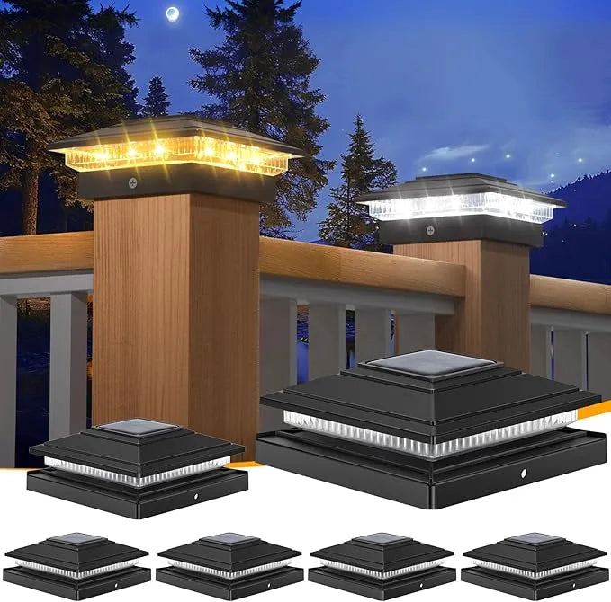 🌟 Solar Post Cap Lights – Brighten Your Outdoor Living