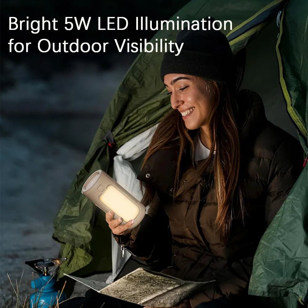 🔦 Rechargeable LED Camping Lantern & Power Bank