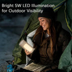 🔦 Rechargeable LED Camping Lantern & Power Bank