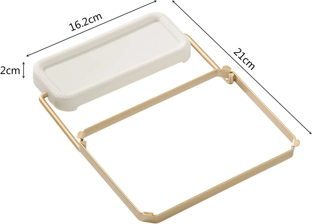 Triangular Corner Sink Organizer with Hanging Hooks