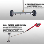 🚿4000 PSI High-Pressure Water Broom – Driveway, Patio & Undercarriage Cleaning Brush
