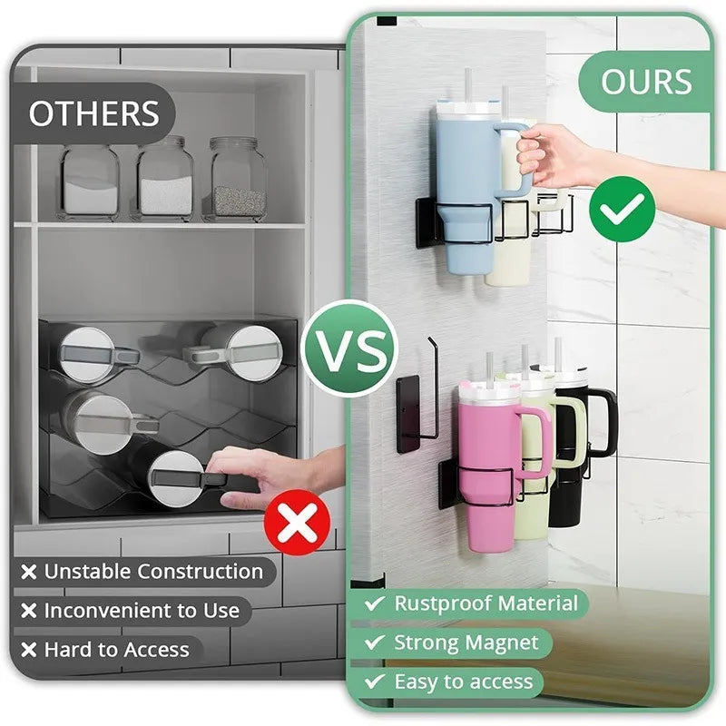 🔥Multifunctional Magnetic Cup Holder – A Convenient Solution for Your Storage Needs