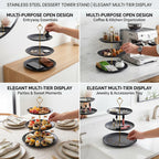 🍰 Stainless Steel Dessert Tower Stand