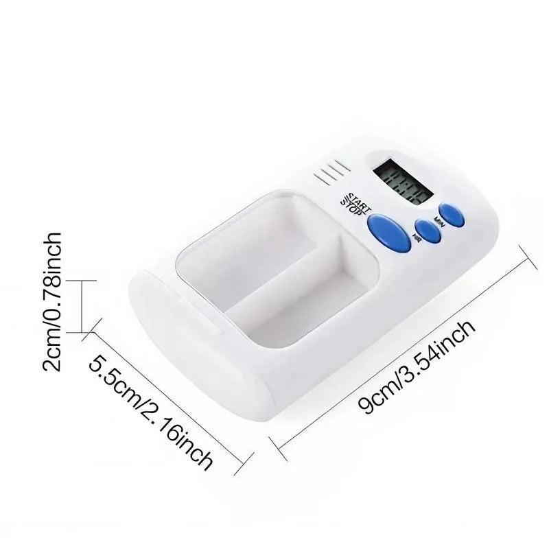 Portable LED Pill Storage Box with Alarm – Smart, Compact & Travel-Ready