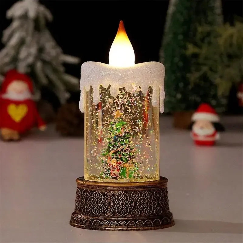 ✨ Christmas Water Candle Lamp – Festive Light & Holiday Centerpiece