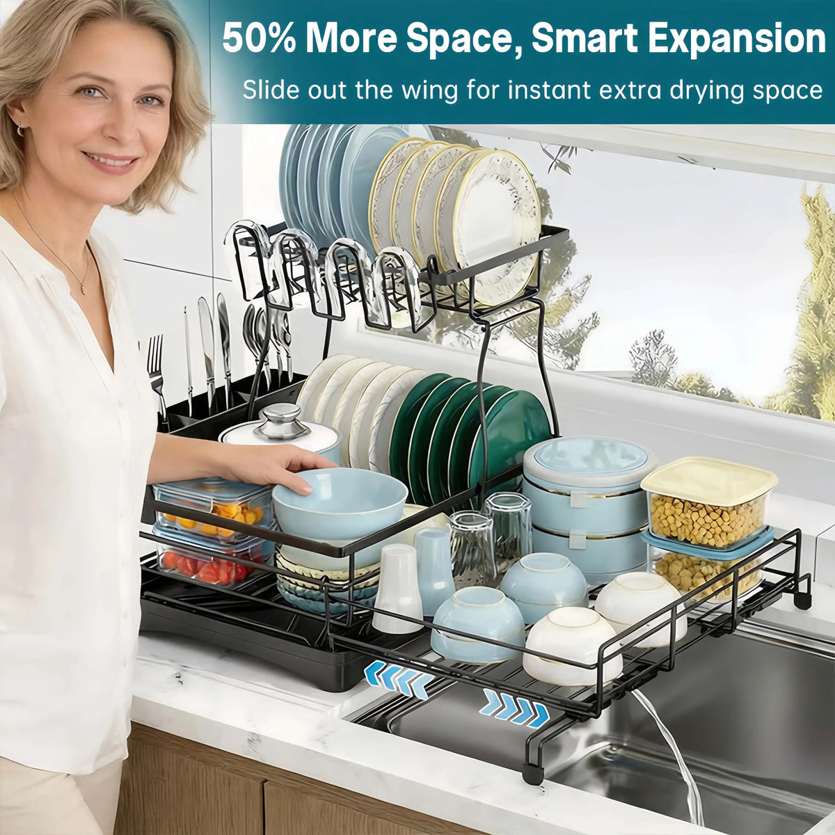 Dish Drying Rack Ends Counter Clutter Fast ✨