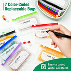 💊 A8 Waterproof Pill Pouch Set – Large Weekly Travel Medicine Organizer