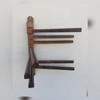 Space-Saving Swivel Solid Wood Trouser Rack