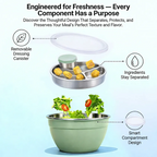 🥗 Stainless Steel Salad Bowl Set – Fresh Meals, Anytime Anywhere