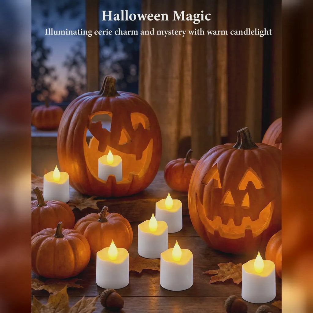 Rechargeable Flameless Candle Set with Charging Base & Remote