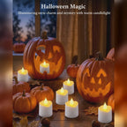 Rechargeable Flameless Candle Set with Charging Base & Remote