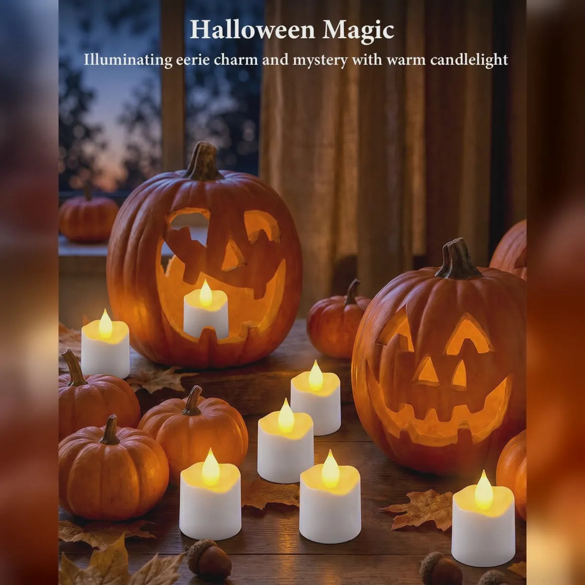 Rechargeable Flameless Candle Set with Charging Base & Remote