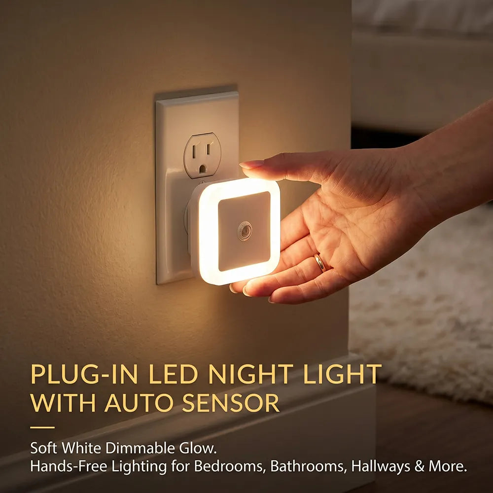 🌙 LED Night Light 6-pcs with Dusk-to-Dawn Sensor