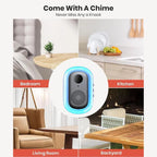 M20 Wireless Video Doorbell Camera with Motion Alerts, Two-Way Talk & Indoor Chime