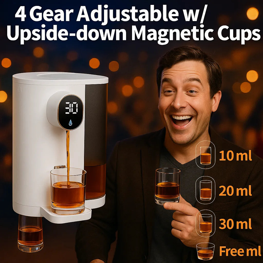 Smart Whiskey Dispenser – Perfect Pour, Every Time, Hands-Free