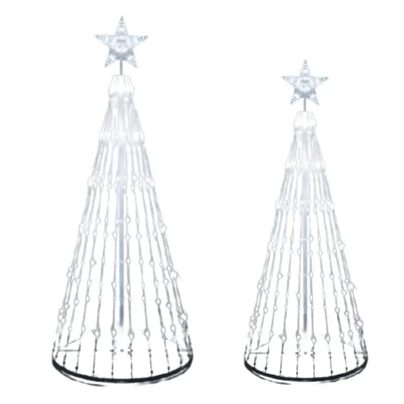 🎄 1.8m LED Light Show Conical Christmas Tree