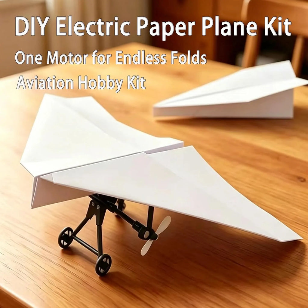 DIY RC Paper Airplane Power Kit with Gyro-Stabilized Remote Control