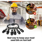 Portable 1/4 Inch Bit Holder Keychain