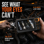 See Inside Before You Take It Apart — 4.3-Inch Inspection Camera