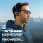 Retro Wireless Headphones with 22+ Hour Playtime, Dual Device Bluetooth, App-Controlled EQ & Foam Cushions