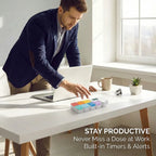 7-Day Pill Organizer with Reminder Alarm
