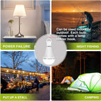 15W Rechargeable Emergency Light Bulb with Switch Hook