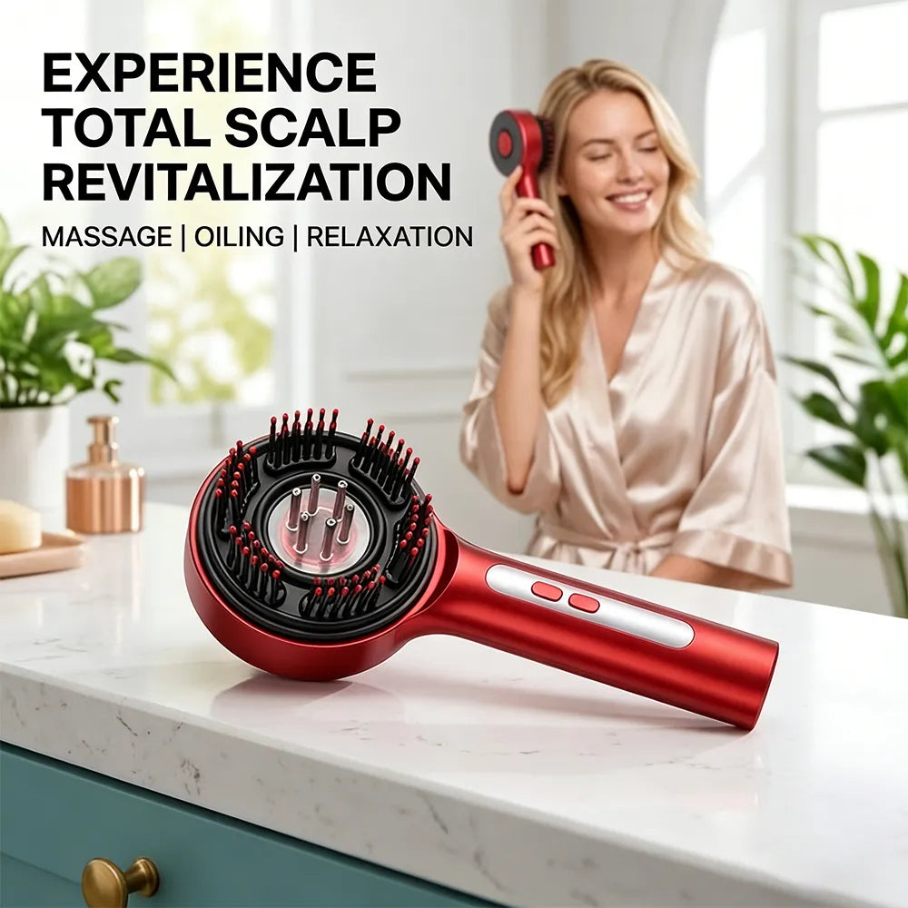 💆‍♀️ 3-in-1 Electric Scalp Massage Comb