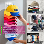 10-Cap Wall-Mounted Spring Clip Organizer