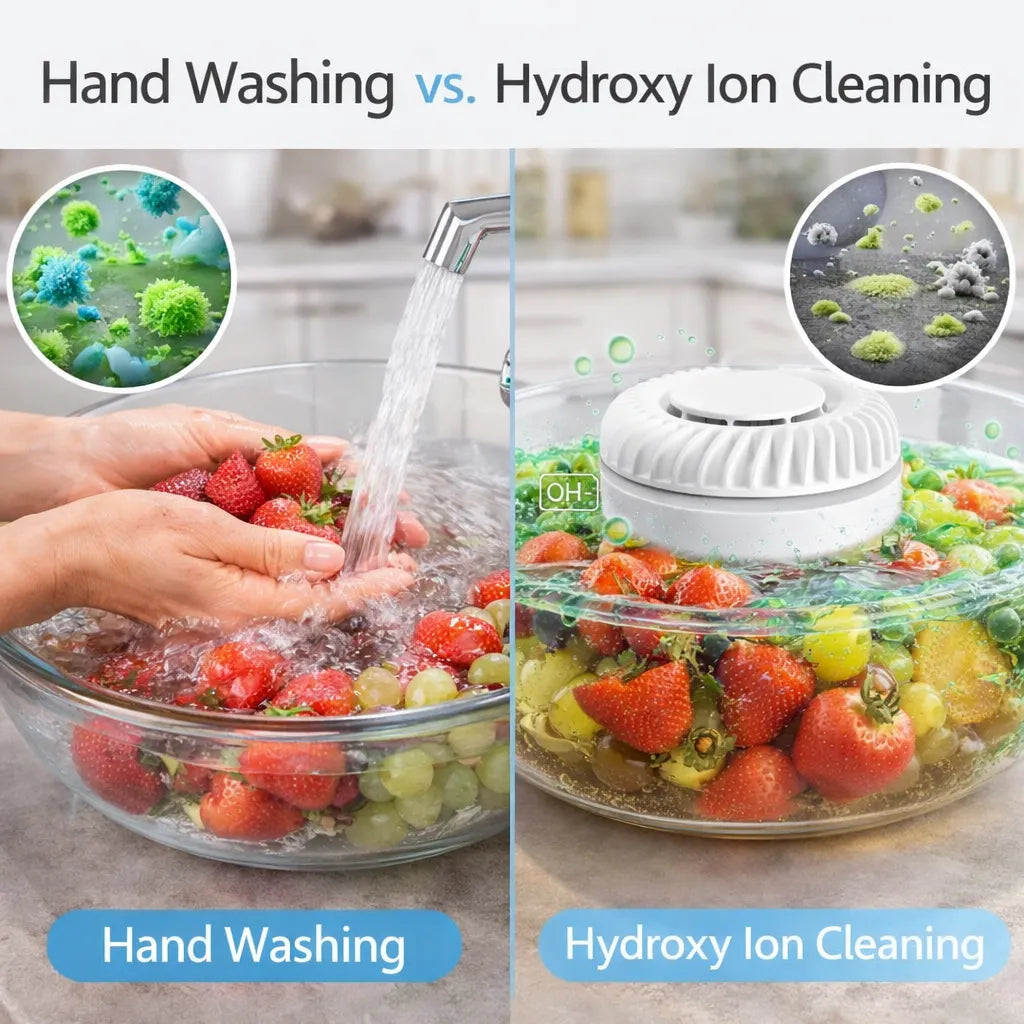 🥬 Fruit & Vegetable Washer – Chemical-Free, Removes Pesticides & Bacteria Instantly