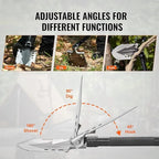 Ultimate All-in-One Folding Shovel Kit – Knife, Fire Starter, Compass & More for Outdoor Adventures