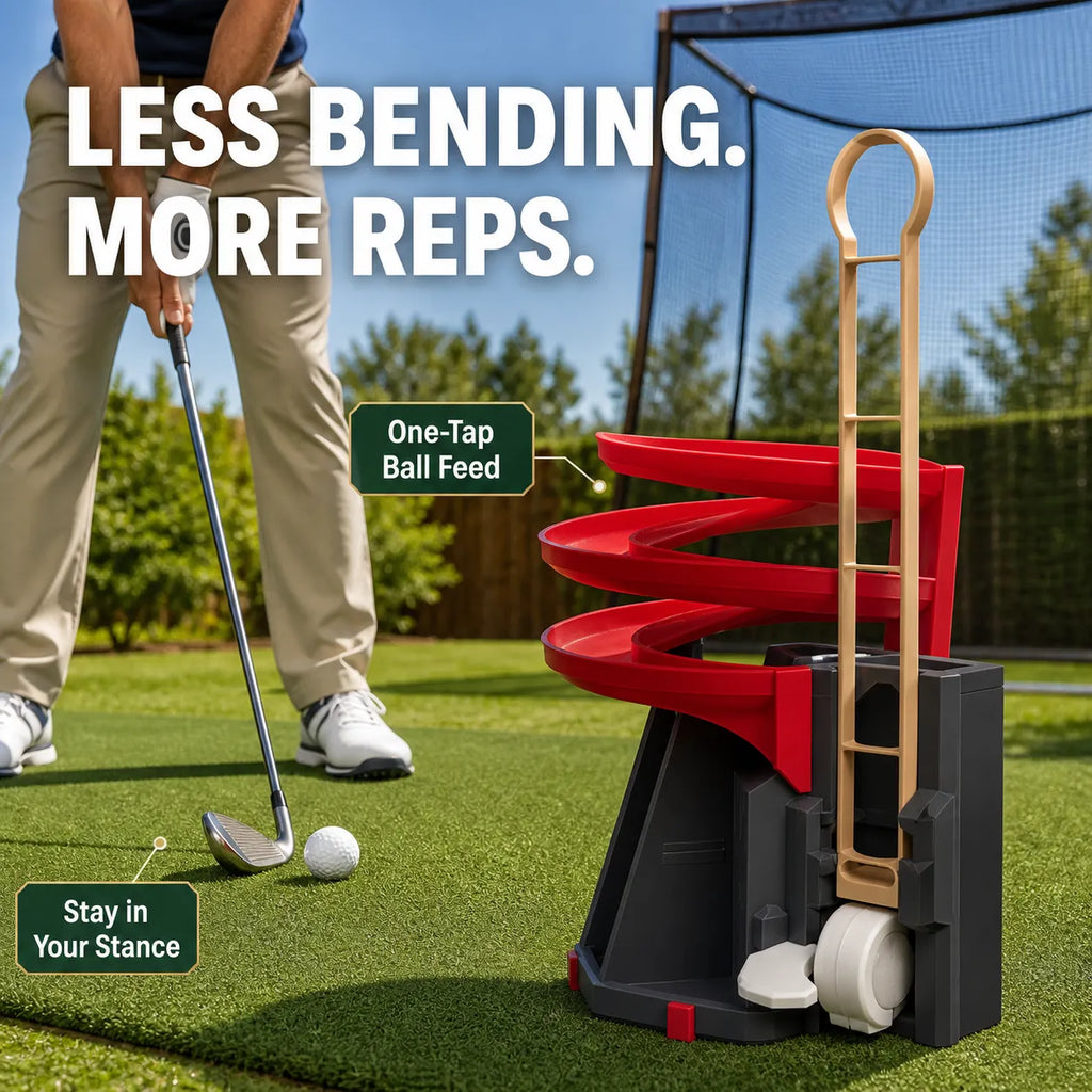 Golf Ball Dispenser Pro – Club-Activated Practice Ball Feeder