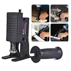 Drill-Powered Jigsaw Adapter Kit with Side Handle & 3 Blades