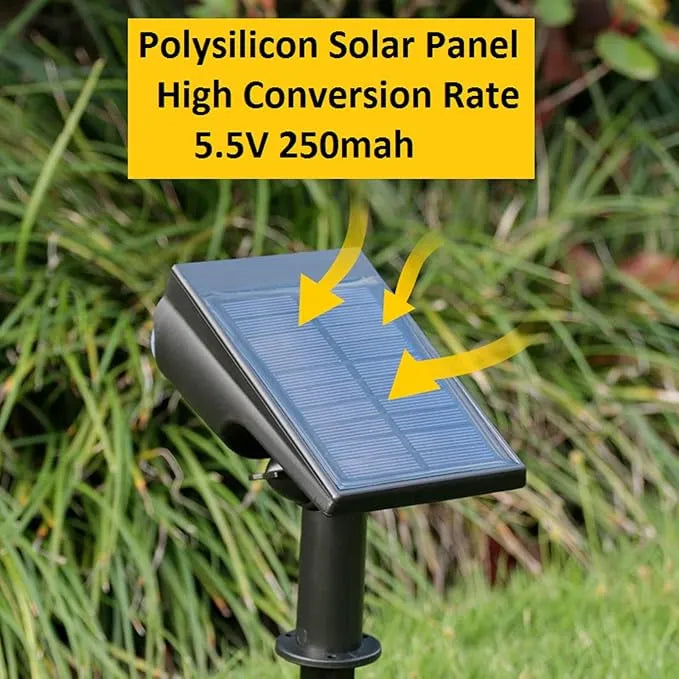 Adjustable Outdoor Solar Spotlights - Waterproof RGB Lights for Garden & Pathway