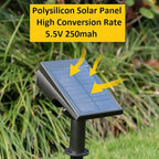 Adjustable Outdoor Solar Spotlights - Waterproof RGB Lights for Garden & Pathway