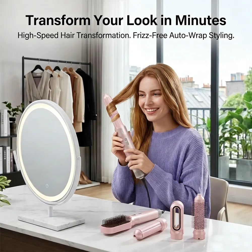 👩5-in-1 Hot-Air Hair Brush & Blowout Brush Hair Dryer