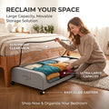 🛏️ Under Bed Storage with Wheels – Large Capacity Organizer Drawer