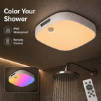 Rechargeable RGB Shower Light with Motion Sensor & Remote