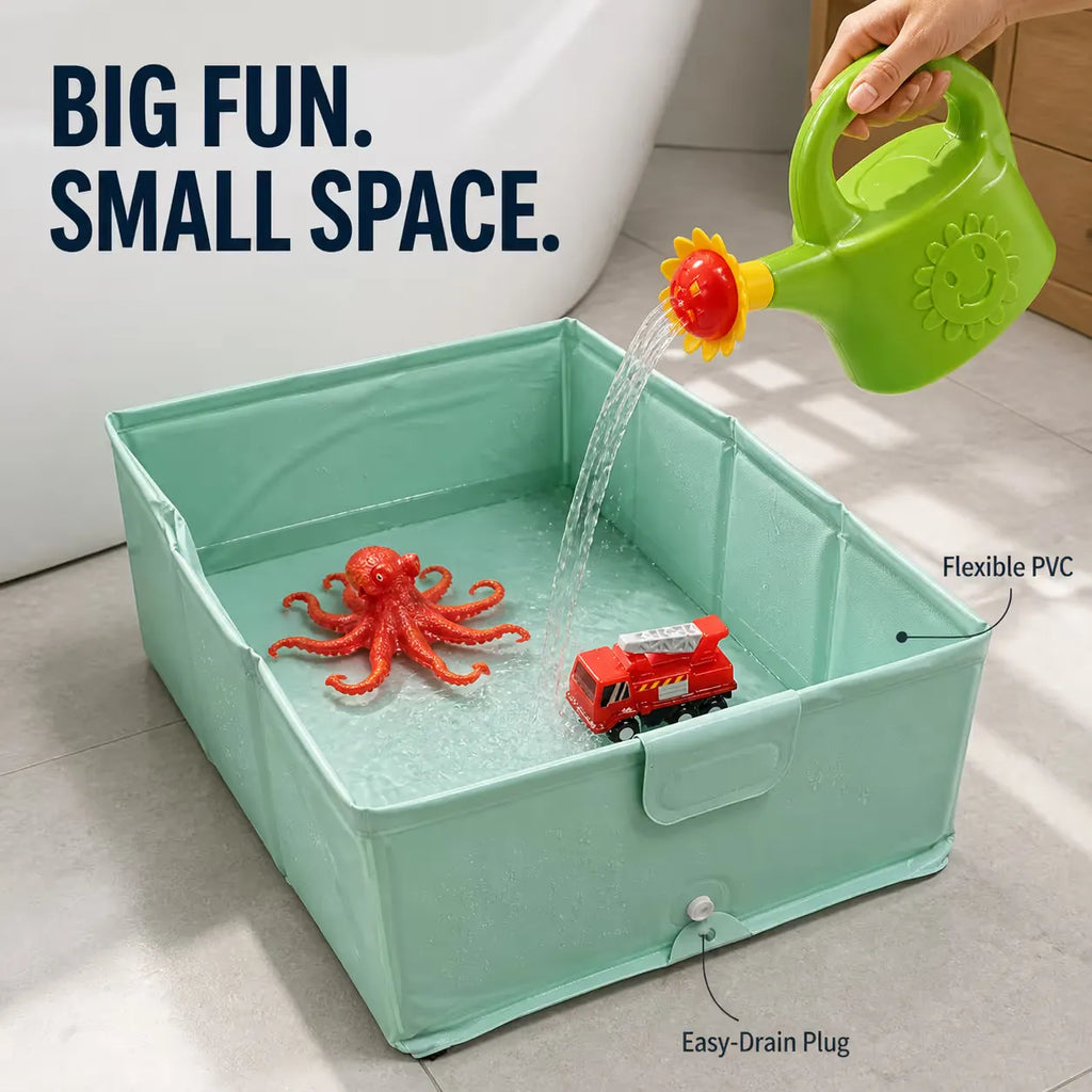 Fold-Flat Bath & Play Set