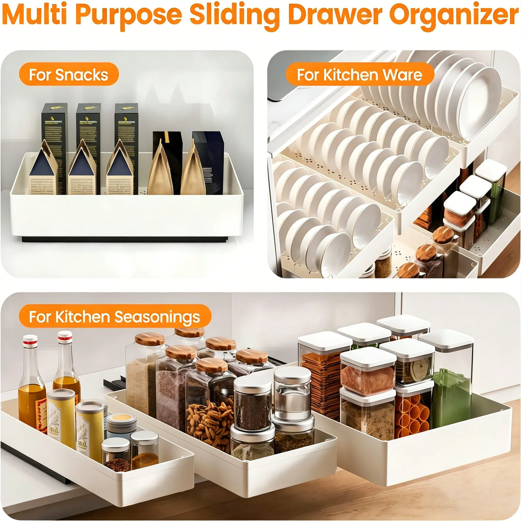 ✨ Pull-Out Cabinet Organizer System