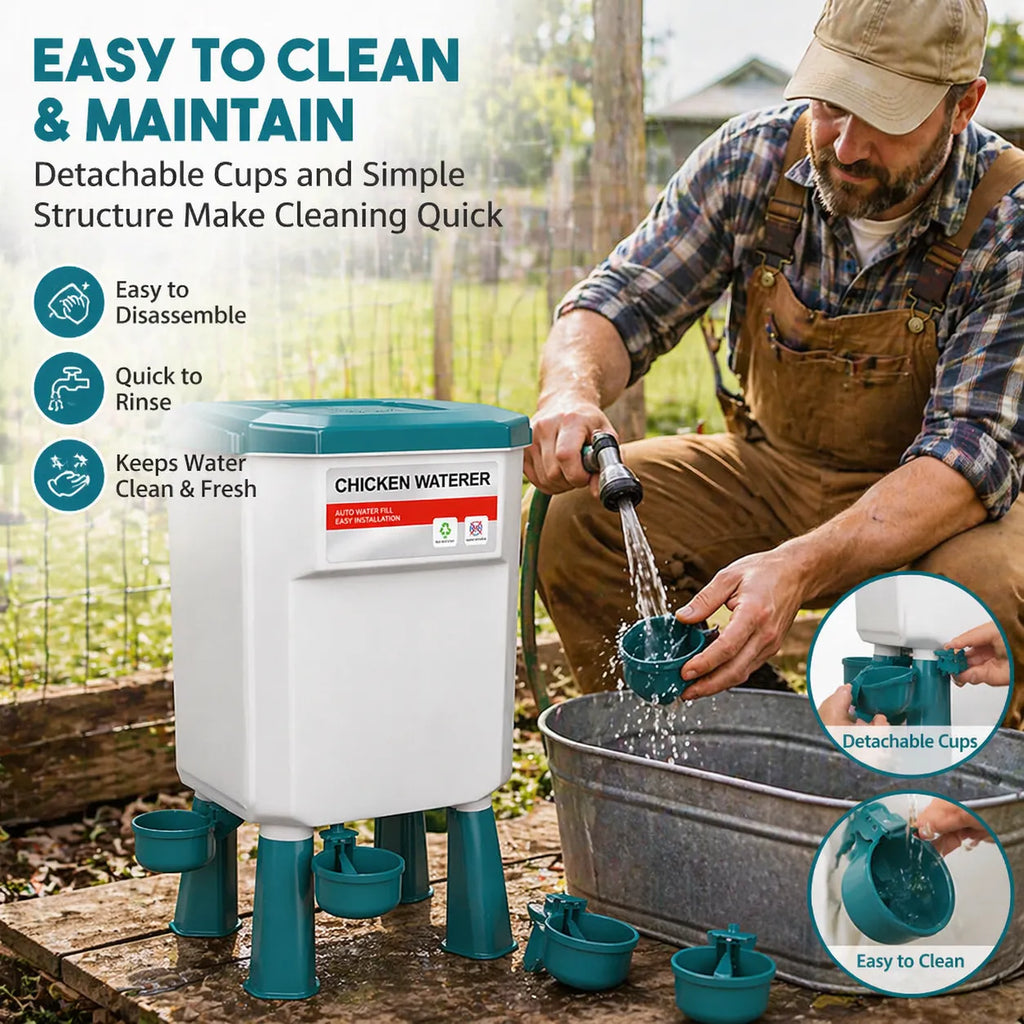 🐔 Hanging Automatic Chicken Feeding & Watering System 🔥